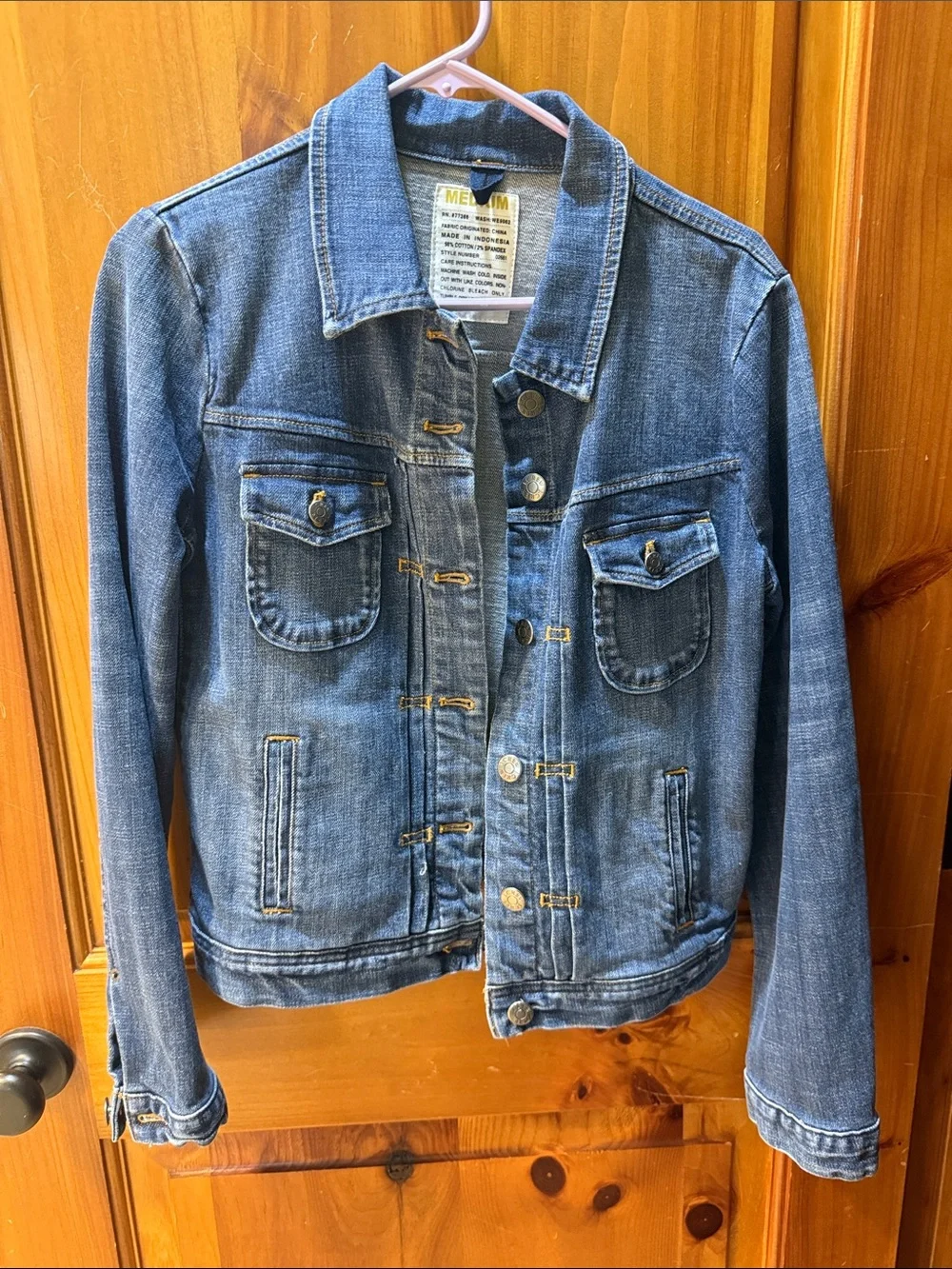Classic Women's Denim Jacket - Blue, J. Crew brand, sz Medium, NWOT